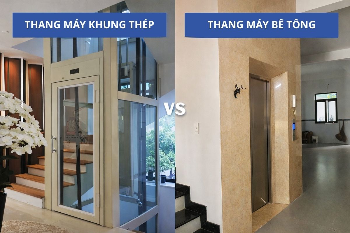 Các loại thang máy mini gia đình phổ biến hiện nay