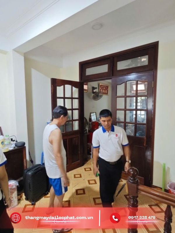 khảo sát nhà cải tạo trước khi lắp thang máy