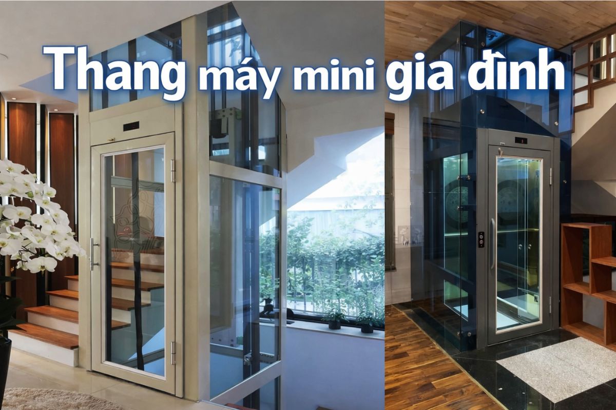 Thang máy mini gia đình lắp trong nhà phố diện tích nhỏ