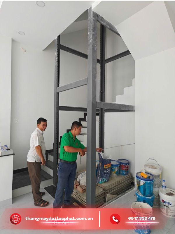 Thang máy Mitsubishi lắp đặt cho nhà cải tạo