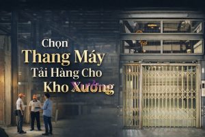 Thang máy tải hàng lắp đặt cho nhà xưởng và kho