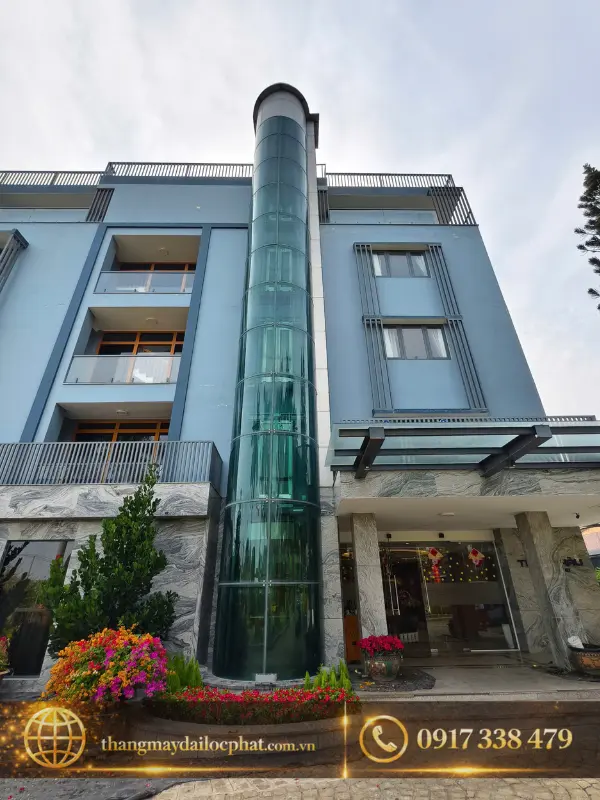 công trình lắp đặt thang máy quan sát cho Trân Châu Resort