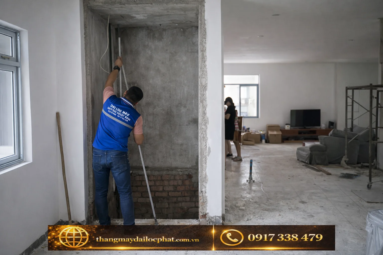 Kỹ sư Đại Lộc Phát khảo sát lắp thang máy cho nhà cải tạo kỹ sư Đại Lộc Phát khảo sát lắp thang máy nhà cải tạo