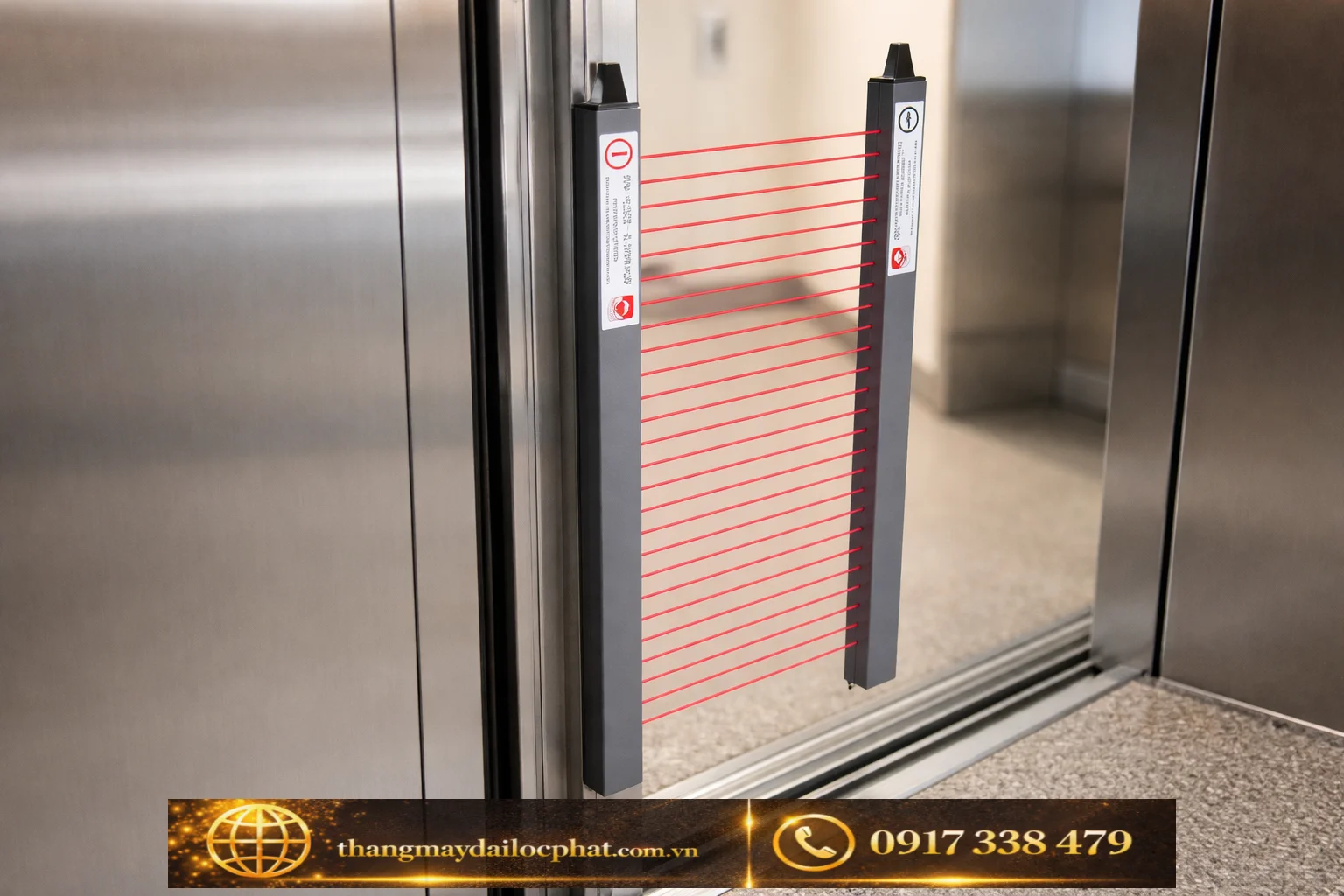 Cảm biến Photocell cửa thang máy Mitsubishi chống kẹp