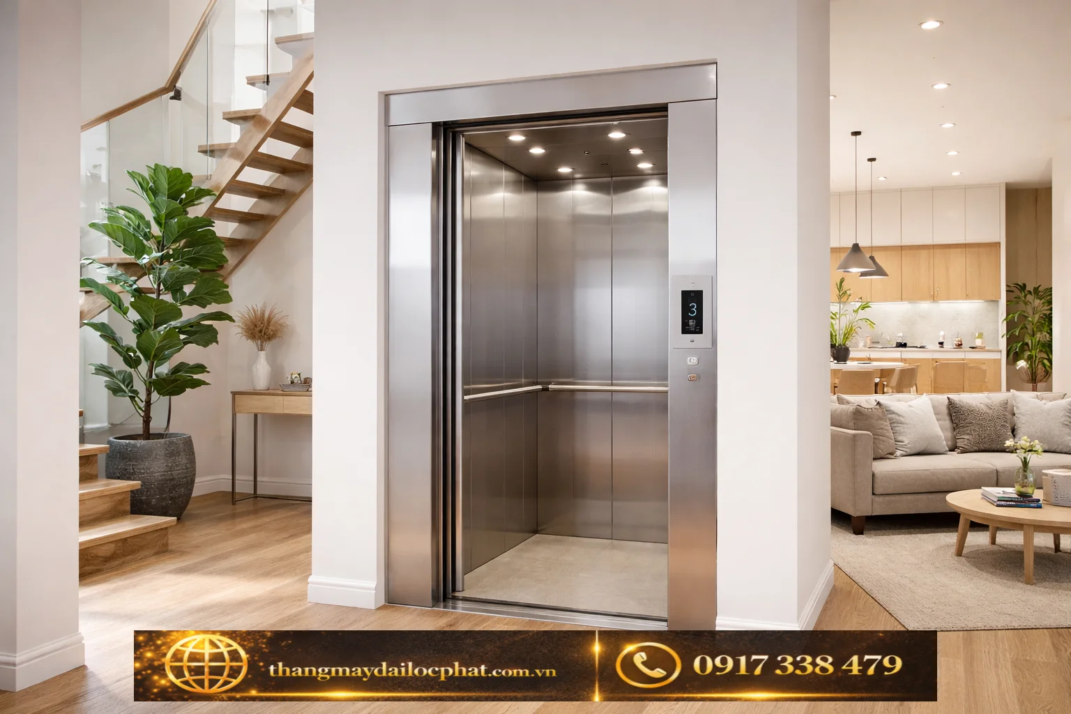 Thang máy Fuji gia đình thang máy fuji gia đình lắp đặt tại nhà phố