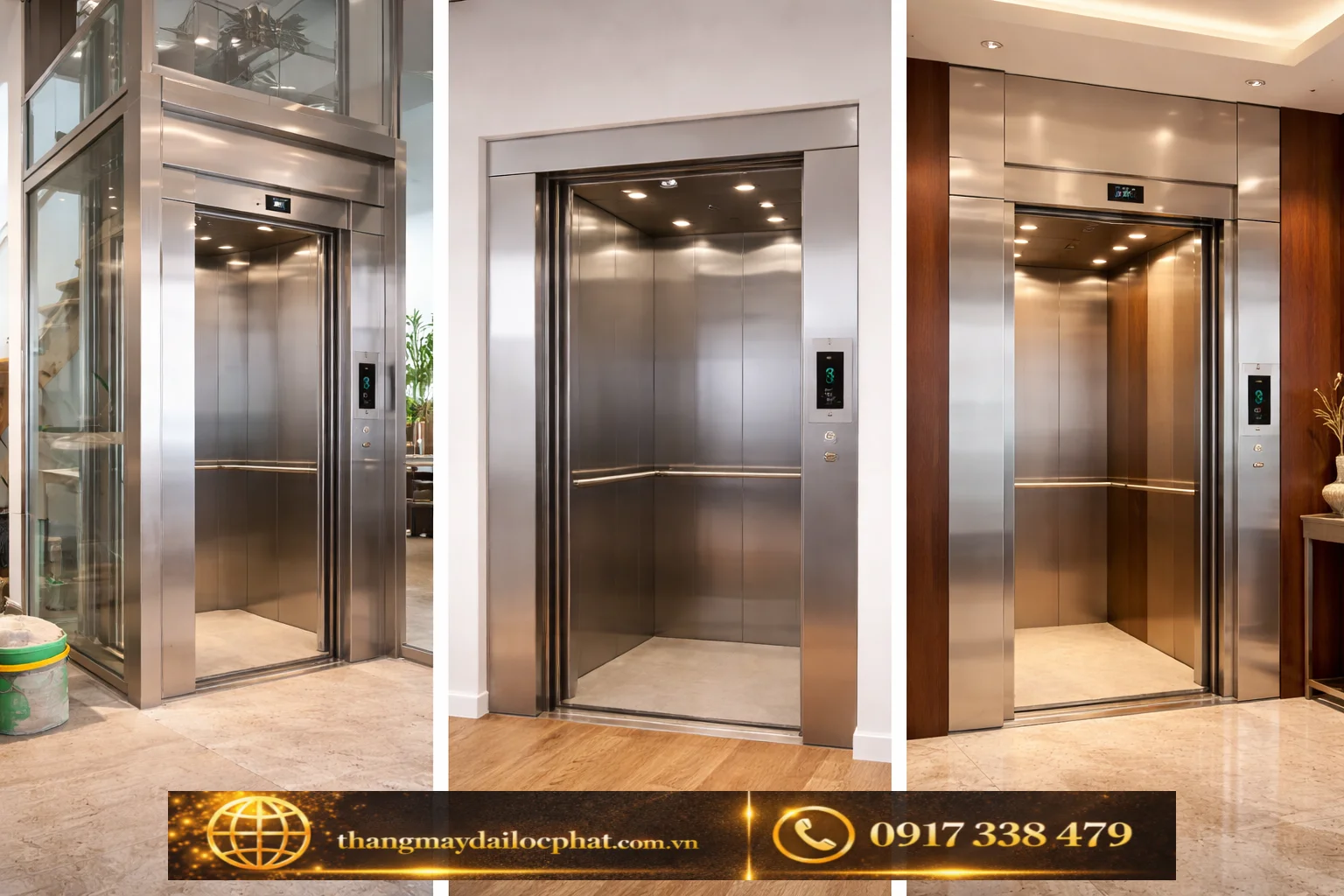 Tổng hợp 3 hãng thang máy thang máy mitsubishi hitachi fuji công trình đại lộc phát