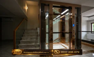 Tuổi thọ thang máy Mitsubishi lồng kính gia đình bền bỉ
